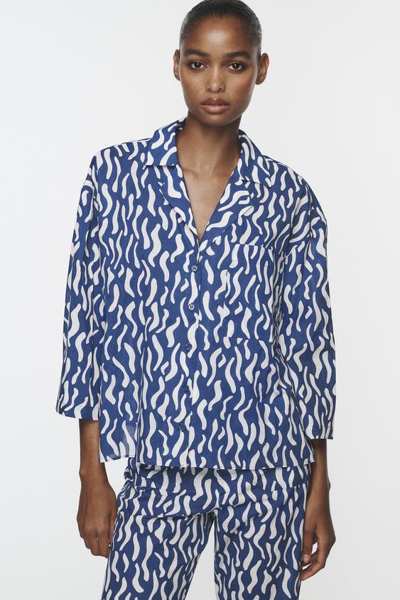 Image 1 of PRINTED SHIRT WITH POCKET from Zara