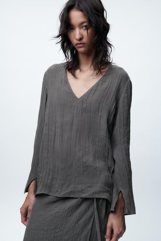 LINEN BLOUSE