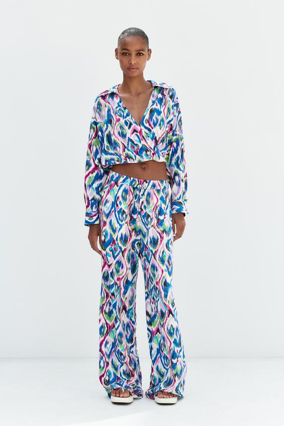 PRINTED CROPPED SHIRT