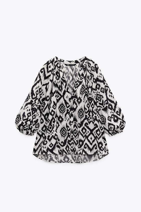 Image 1 of PRINTED SHIRT from Zara